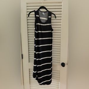 NEW with tags “west loop” pencil dress black and white striped size M